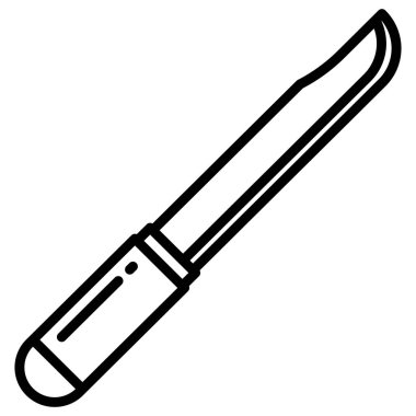 Bıçak ağ simgesi, vektör illüstrasyonu 