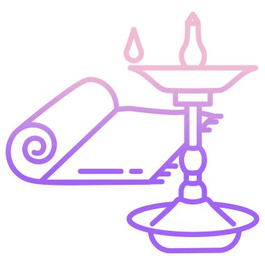 Avize. Web simgesi basit illüstrasyon