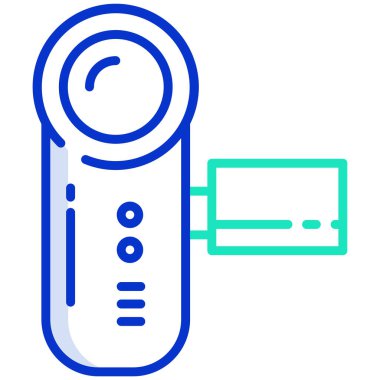 kamera web simgesi, vektör illüstrasyonu 