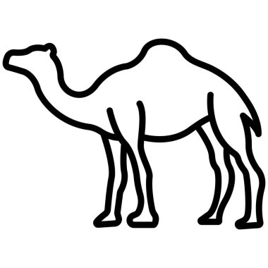 Basit vektör simgesi, Deve hayvanının çizimi