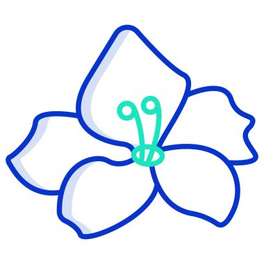 Gladiolus simgesi temiz arkaplanda izole edildi