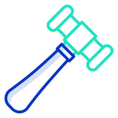 Çekiç simgesi, vektör çizimi