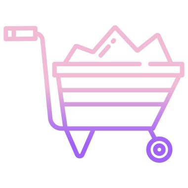 Alışveriş arabası simgesinin vektör çizimi