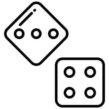 zar. Web simgesi basit illüstrasyon 