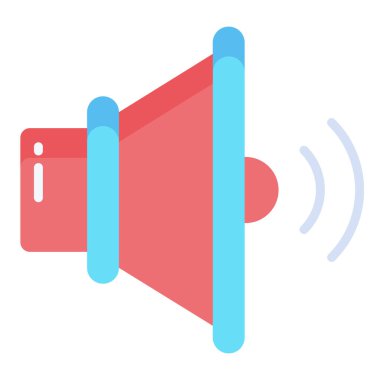 Hoparlör web simgesi, vektör illüstrasyonu 