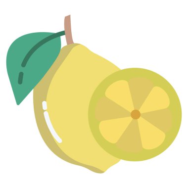 Limon web simgesi, vektör çizim