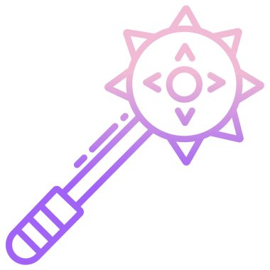 Mace simge vektör çizim