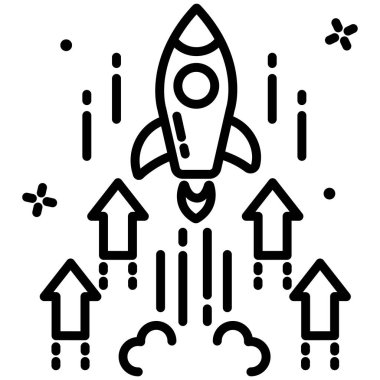 Beyaz arkaplanda basit vektör başlangıç simgesi