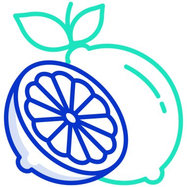 lemon. Web simgesi basit illüstrasyon