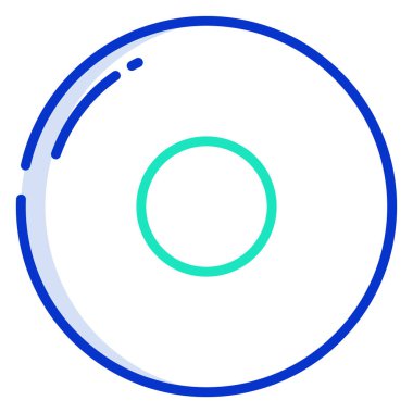 cd kaydı, vektör web simgesi basit illüstrasyon