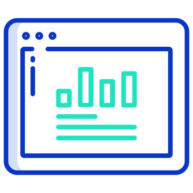 Web sitesi simgesi, vektör illüstrasyonu 