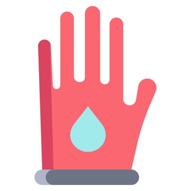 Eldiven. Web simgesi basit illüstrasyon 