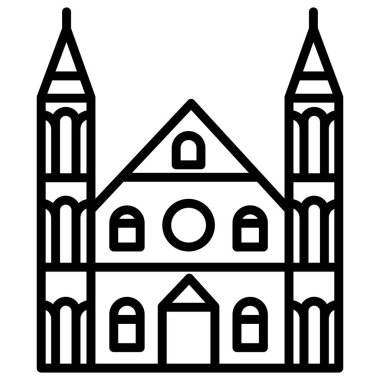 Bina. Web simgesi basit tasarım