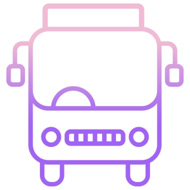 Havaalanı otobüsünün vektör illüstrasyonu