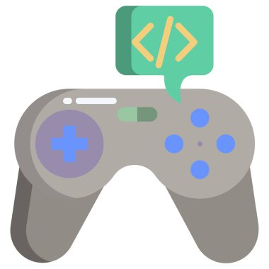 oyun konsepti iyonu, vektör illüstrasyonu 