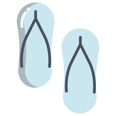 Sandaletler. Web simgesi basit illüstrasyon