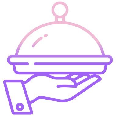 yiyecek ikonu vektör illüstrasyonu 