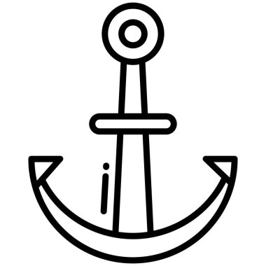 Çapa. Web simgesi basit illüstrasyon