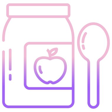 yiyecek ikonu vektör illüstrasyonu 