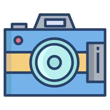 Kamera. Web simgesi basit illüstrasyon