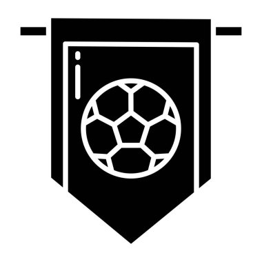 futbol ikonu vektör illüstrasyonu