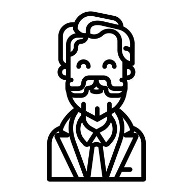 avatar simgesi web vektör çizimi