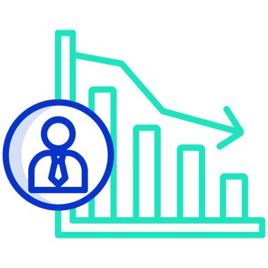 Grafik simgesinin vektör illüstrasyonu