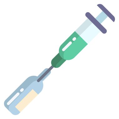 Şırınga. Web simgesi basit tasarım