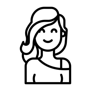 avatar simgesi web vektör çizimi