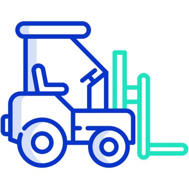 Forklift kamyonu. Web simgesi