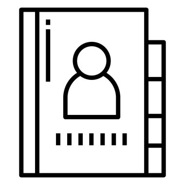 Profil. Web simgesi basit illüstrasyon