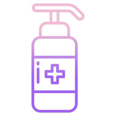 Basit vektör simgesi, dezenfektan çizimi