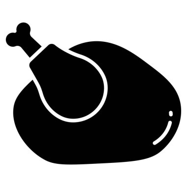 Tavuk. Web simgesi basit illüstrasyon