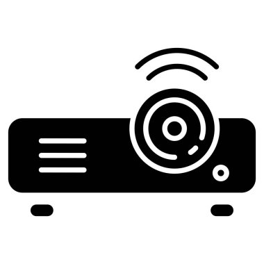 projektör web simgesi, vektör çizim 