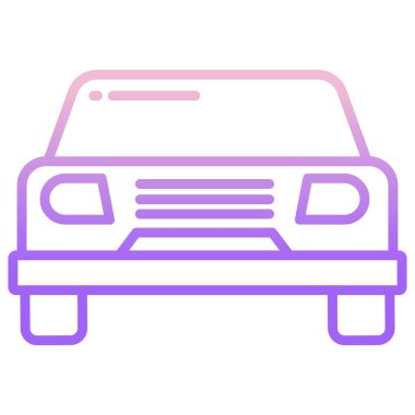 - Araba. Web simgesi basit illüstrasyon