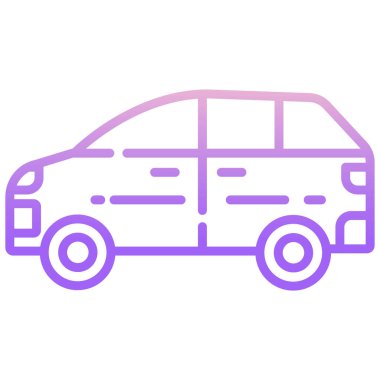 - Araba. Web simgesi basit illüstrasyon