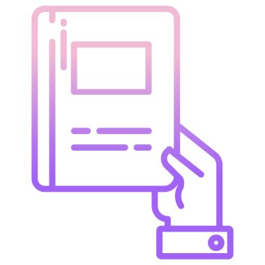 Kitap. Web simgesi basit illüstrasyon