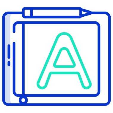 Beyaz arkaplanda basit vektör simgesi