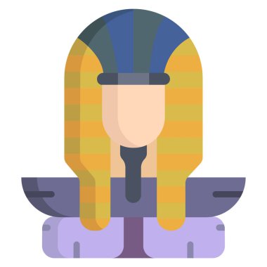 Vektör illüstrasyonu, Mısır insan simgesi elementi