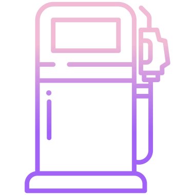 Yakıt Simgesi Vektörü. Basit düz sembol