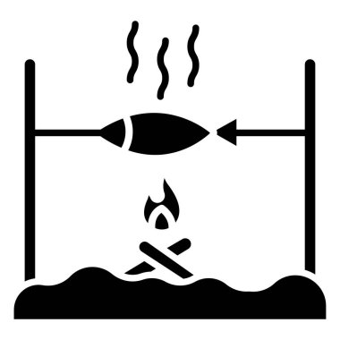 Gaz yakıcısının vektör illüstrasyonu