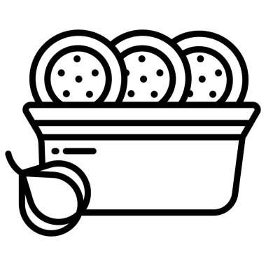 Sarımsak ikonu modayı ve logo, web, uygulama, UI için modern yer tutucu sembolü.