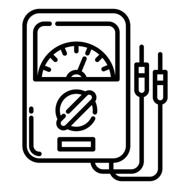 Basit vektör simgesi, Ammetre illüstrasyonu