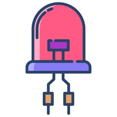 Diode Web simgesi basit illüstrasyon