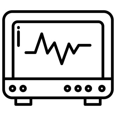 Ecg. Web simgesi basit tasarım