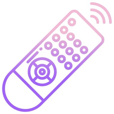 Uzaktan. Web simgesi basit illüstrasyon