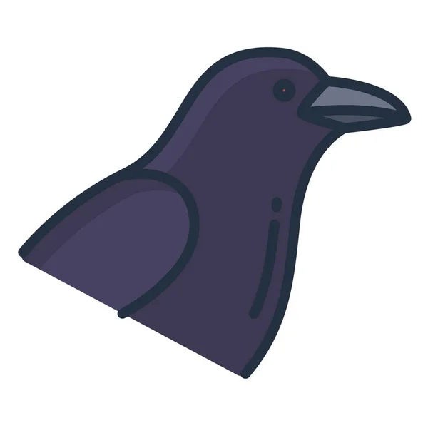Vektor Konst Illustration Korp Fågel — Stock vektor