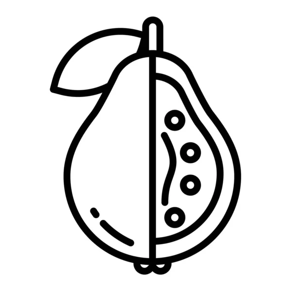 Avocado Web Symbol Einfache Illustration — Stockvektor
