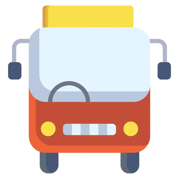 Wektor Ilustracja Lotniska Autobusem — Wektor stockowy