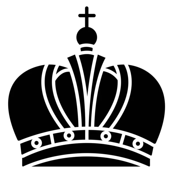 Icono Ilustración Vectorial Una Corona — Archivo Imágenes Vectoriales